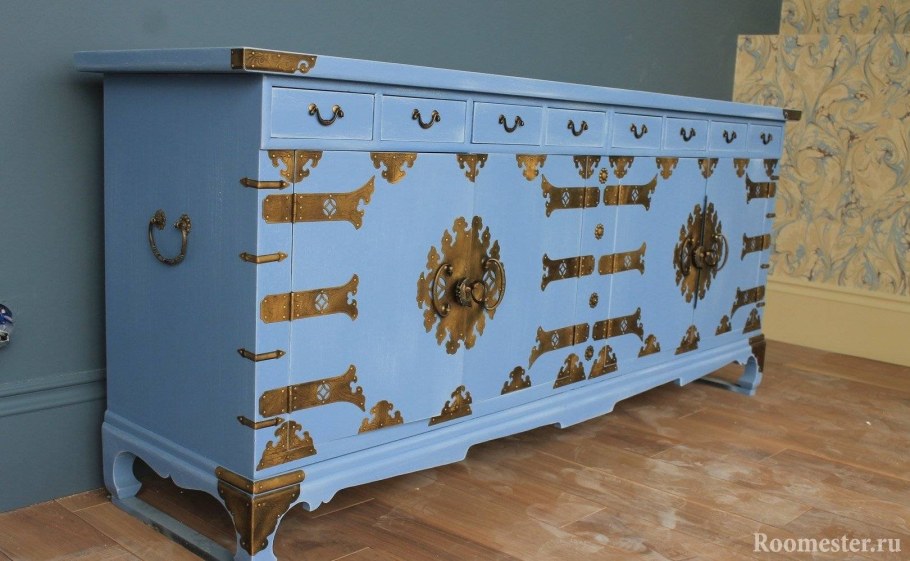Декор старой тумбочки