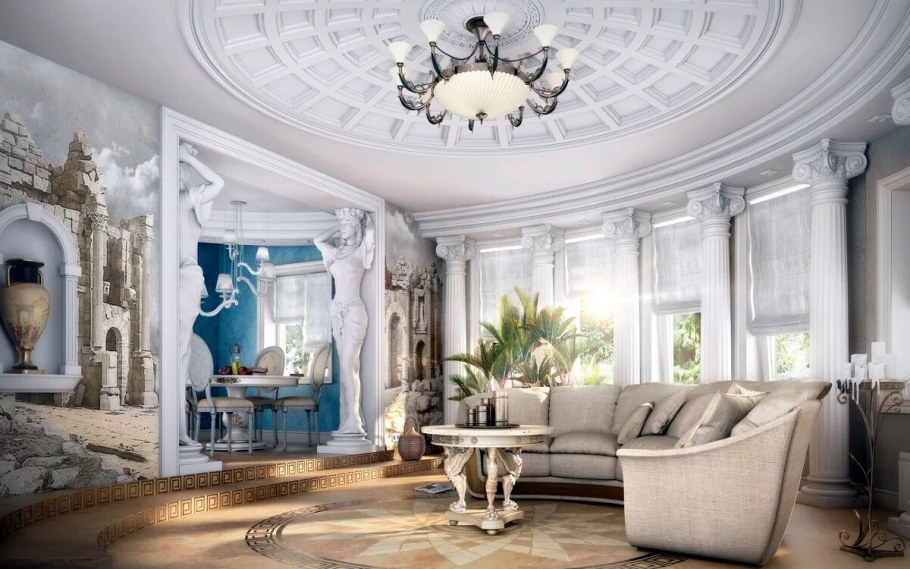 Античный стиль в интерьере