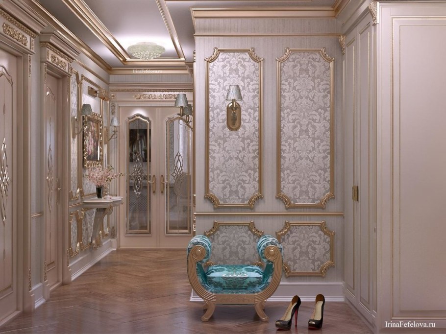 Гипсовые рамки на стенах