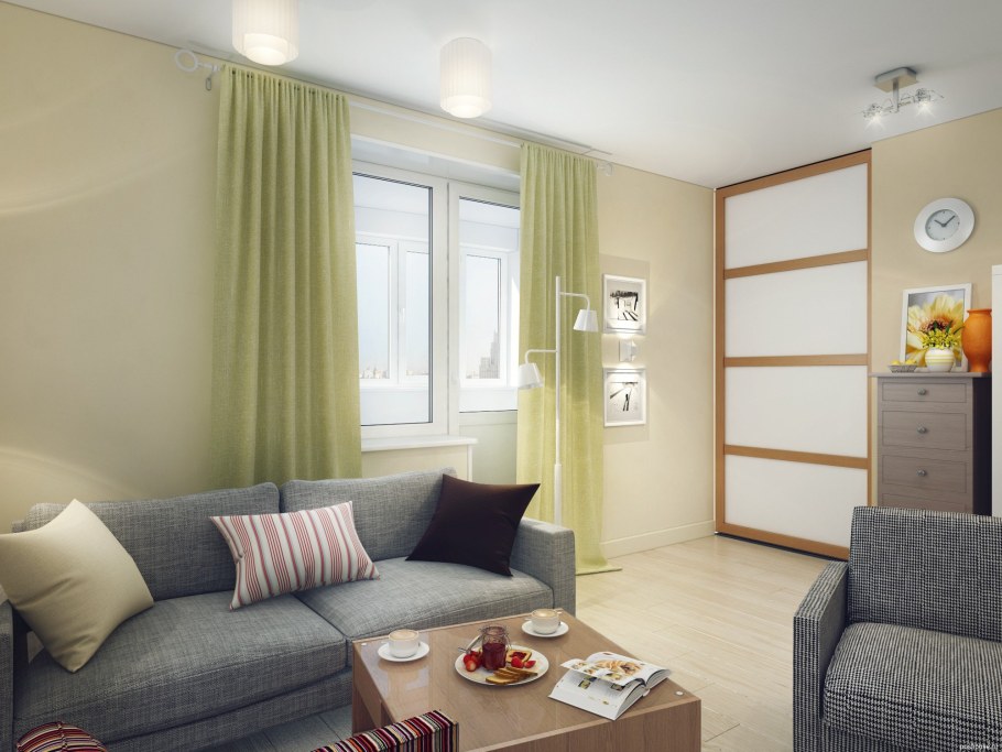 Комната для гостей с диваном