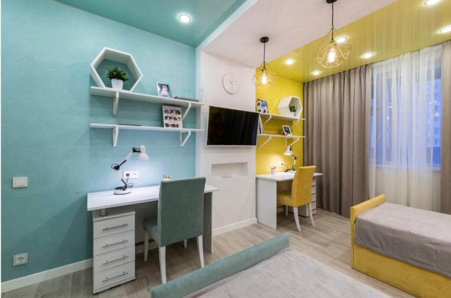 Детская для двоих детей 12 кв м