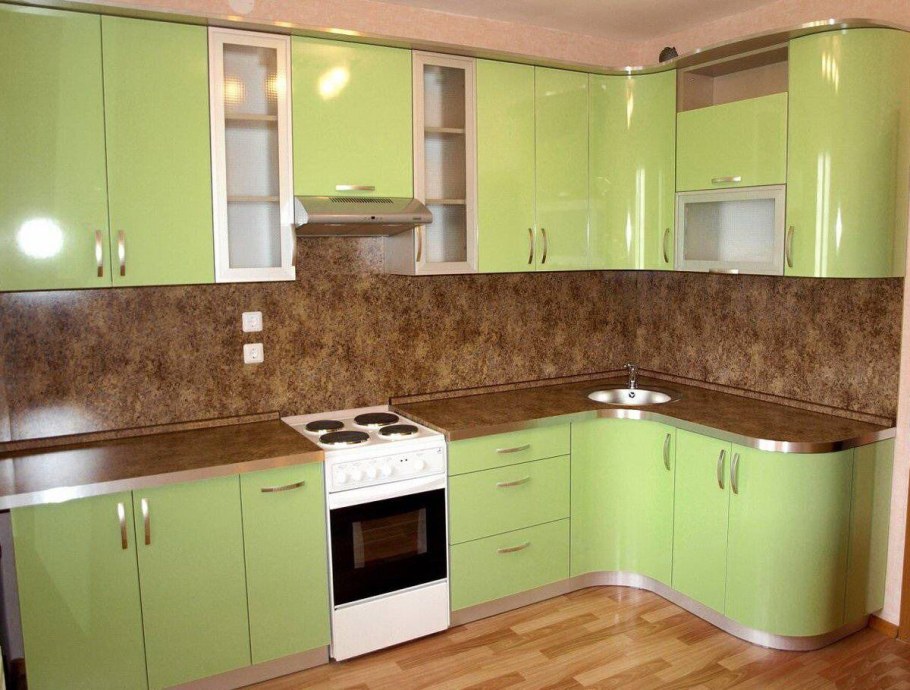 Кухни пластиковые угловые