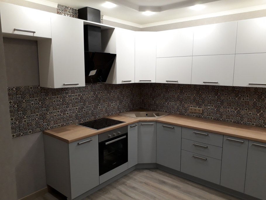 Кухни матовые угловые