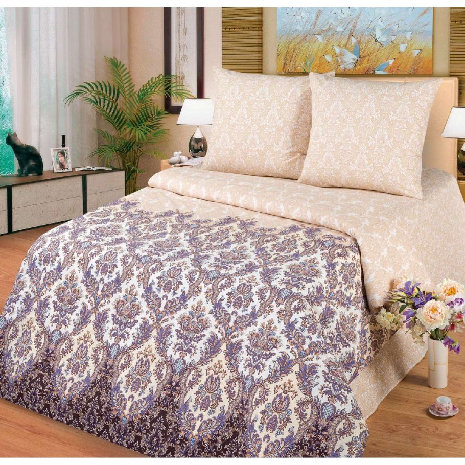 КПБ 2сп. Евро поплин "звезды"