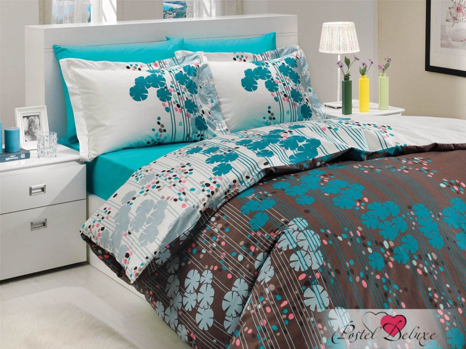 Комплект постельного белья евро 2 СП. Poplin - Hobby Home collection