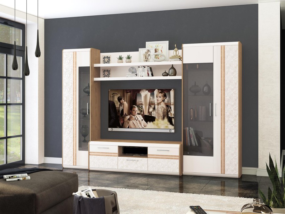 Стенка Венеция БТС ясень шимо дуб Атланта