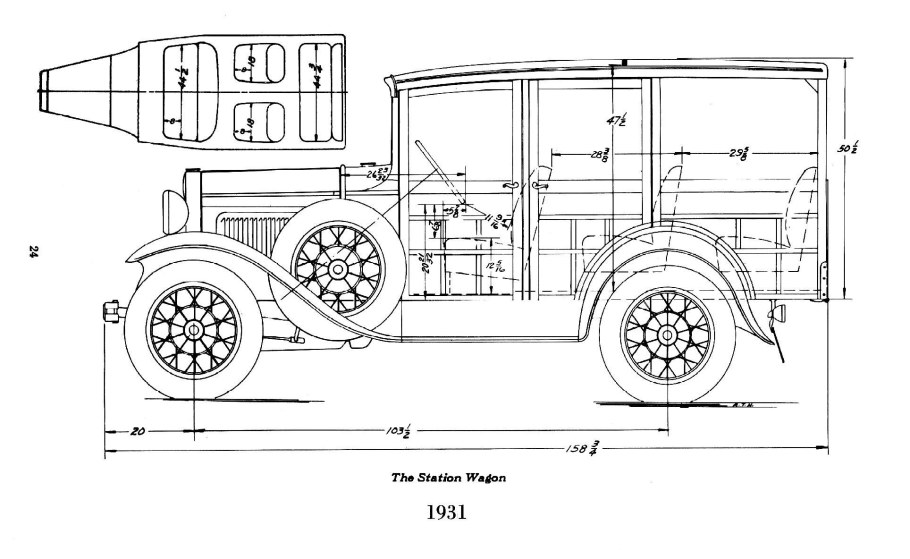 Ford model a 1927 чертеж