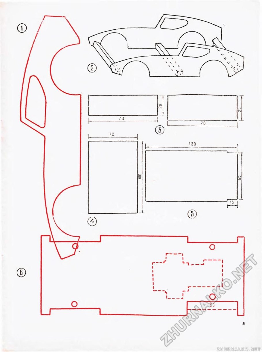 Автомобиль из фанеры чертежи