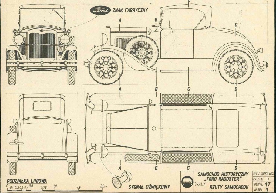 Ford model b 1932 чертежи