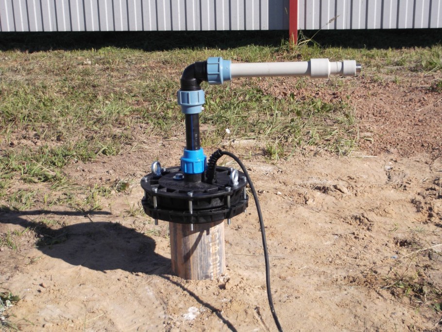 Обустройство оголовка скважины