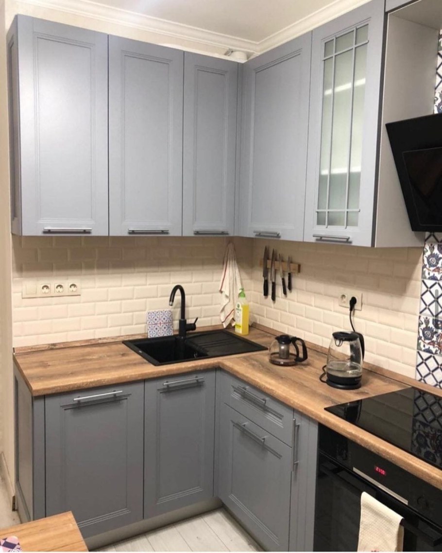 Кухня в стиле Сканди 6 кв м