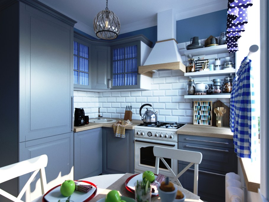 Кухня хрущевка Прованс 5 кв.м