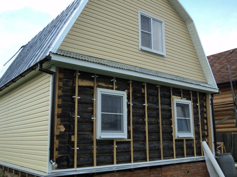 Отделка дачного домика снаружи