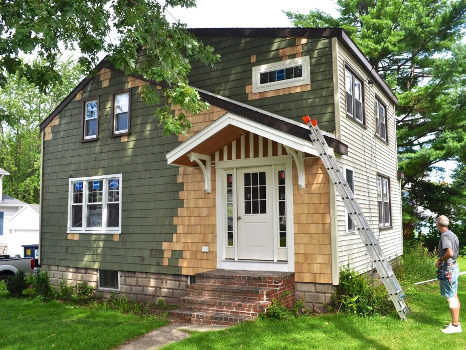 Имитация в каркасном доме