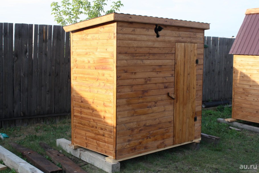 Туалет с хозблоком для дачи