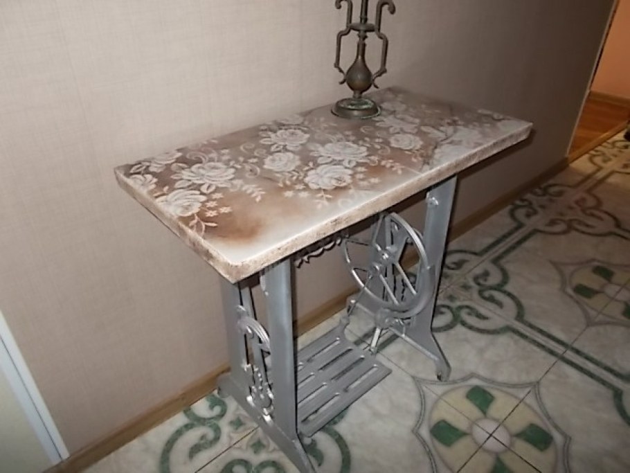 Стол Brad 120(+65)x85 черный металл/ винтажный дуб