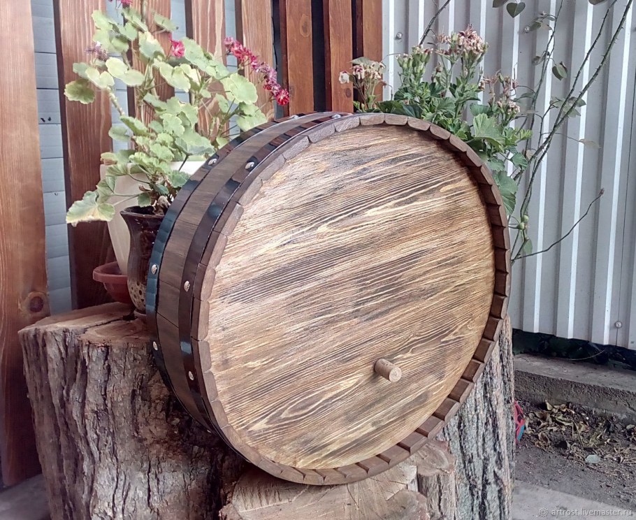 Имитация деревянной бочки