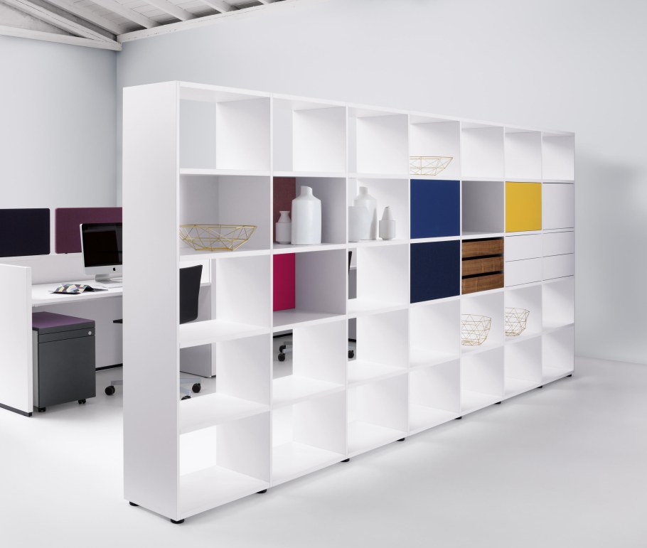 Стеллаж Бейсик 2, крафт/белый