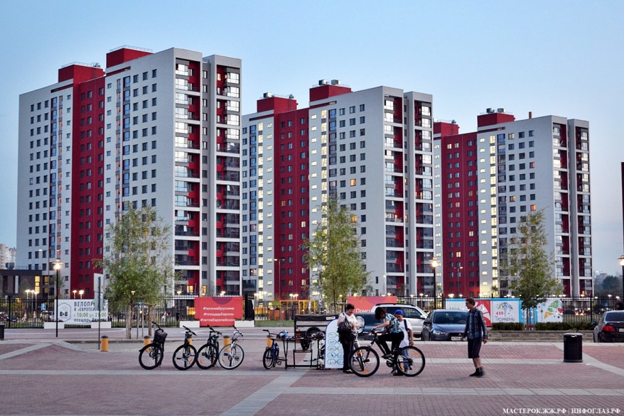 Микрорайон Европейский Тюмень фасады