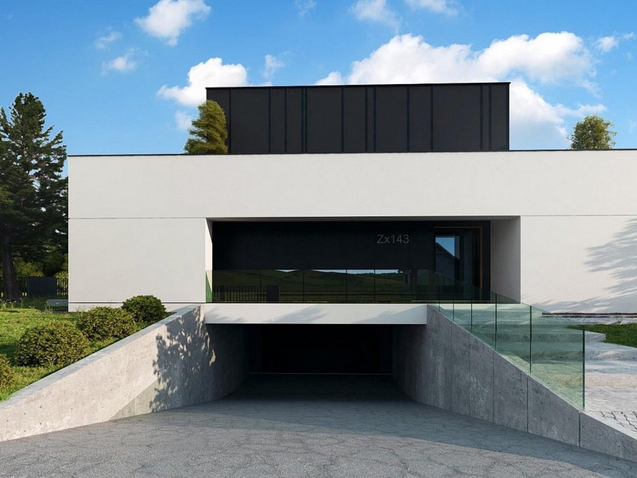 Навес для машины в загородном доме