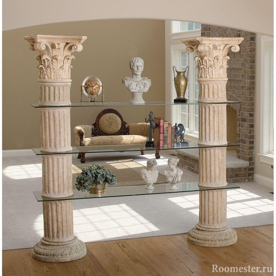 Колонны в интерьере