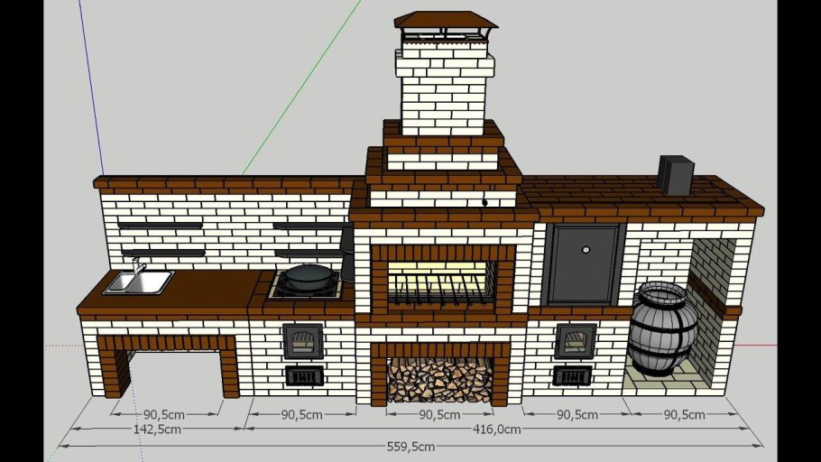 Барбекю big r90 порядовка