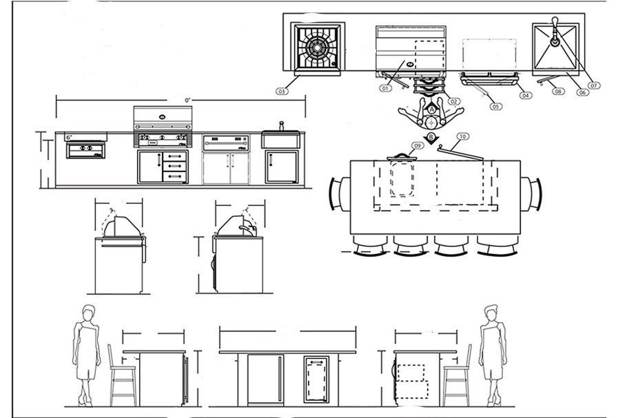 Комплекс барбекю big l-400