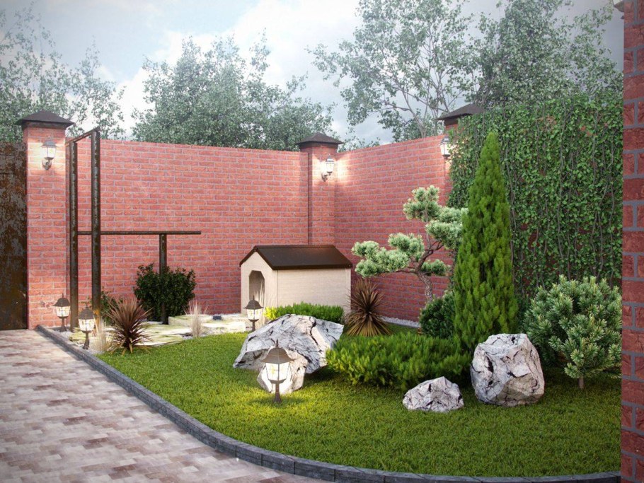 Планировка двора