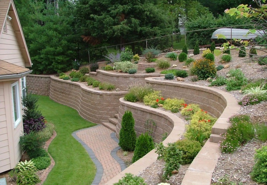 Подпорная стенка сады Возрождения Италия