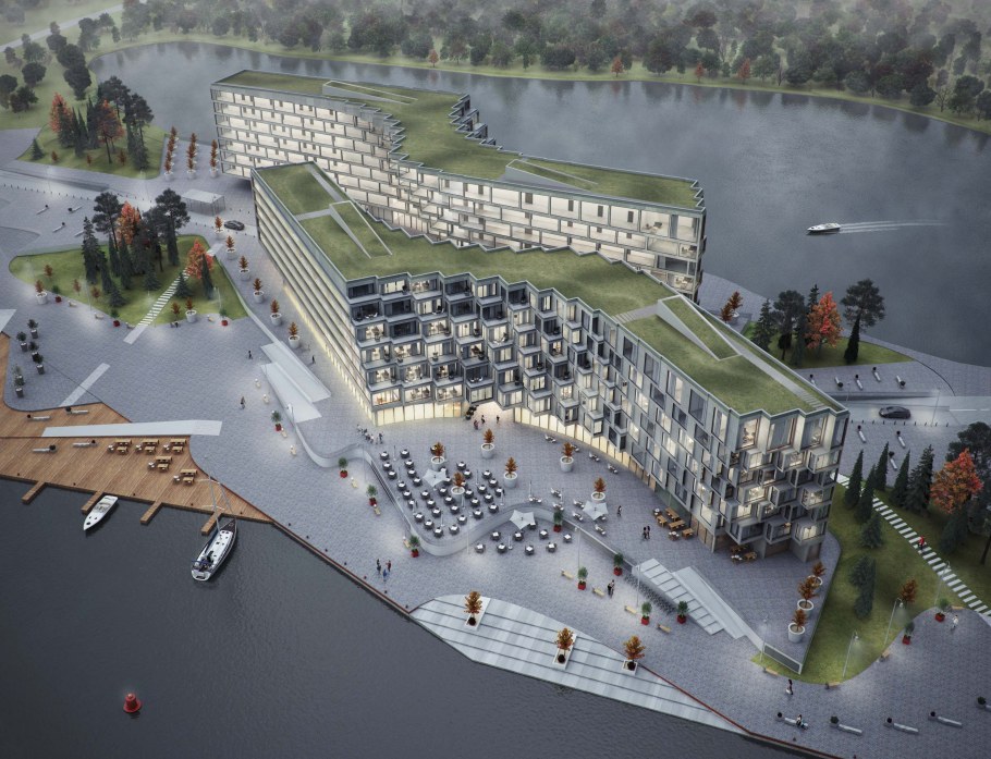 Дом с террасой на крыше