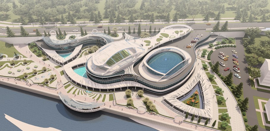 Открытый бассейн рядом с ЖК Барселона