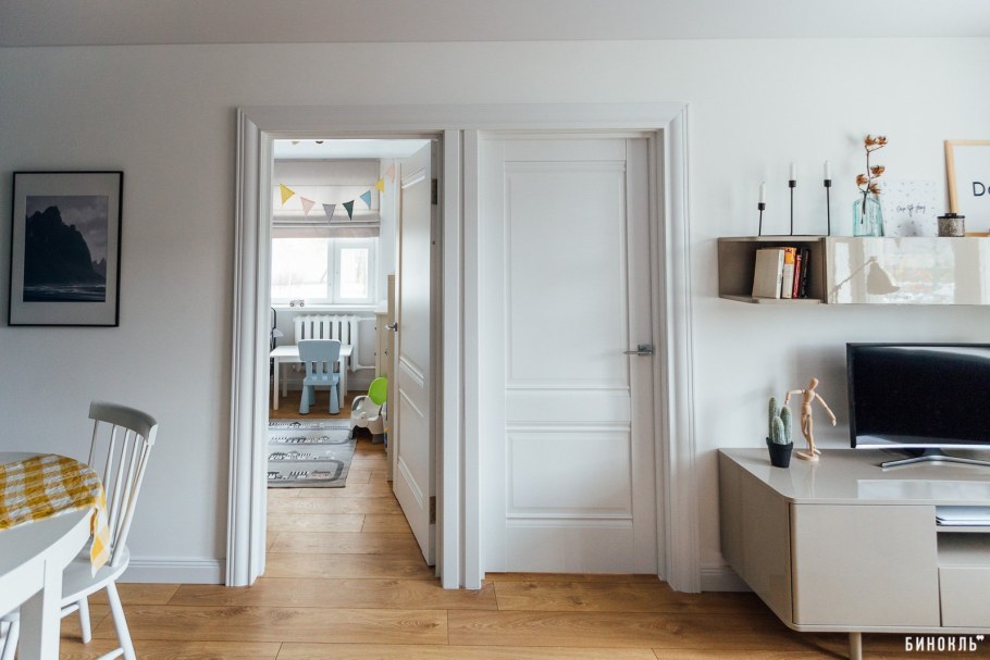 Сканди интерьер двери