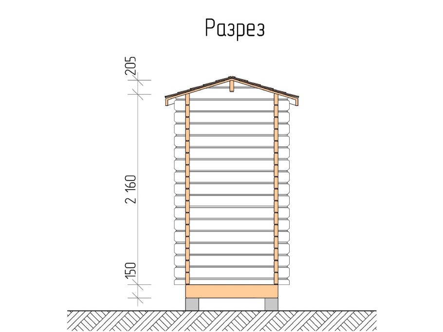Туалет на 4 очка типовой проект