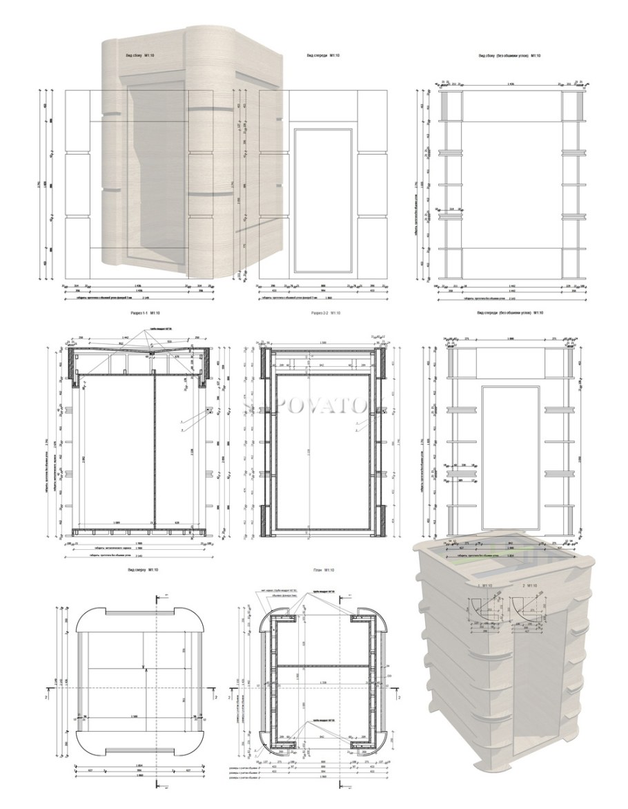 Каркасный сарай 3х3 чертеж