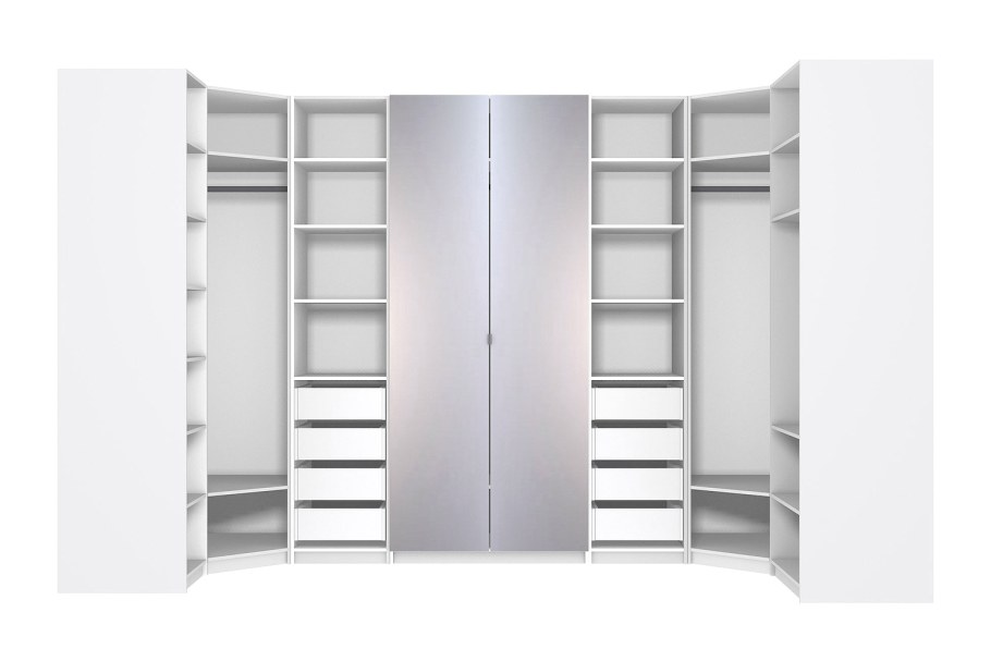 Гардеробная система Оскар белая хофф