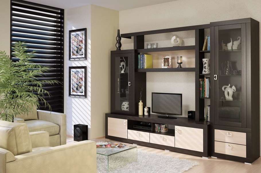 Стенка Тоскана венге Евромебель