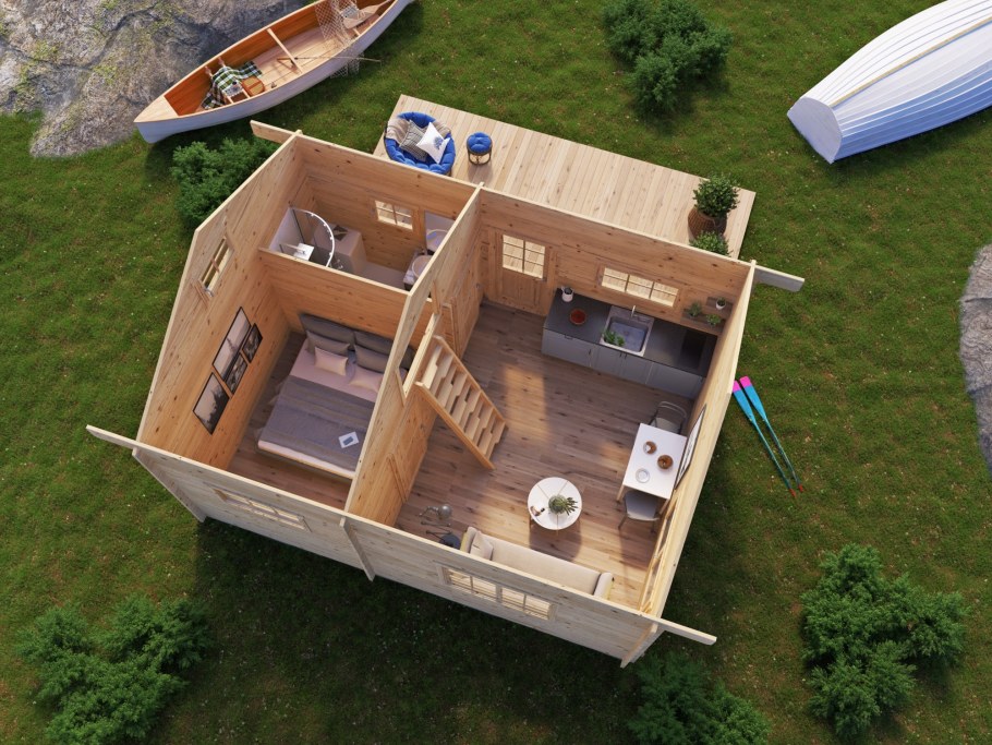 Мини домики для дачи проекты