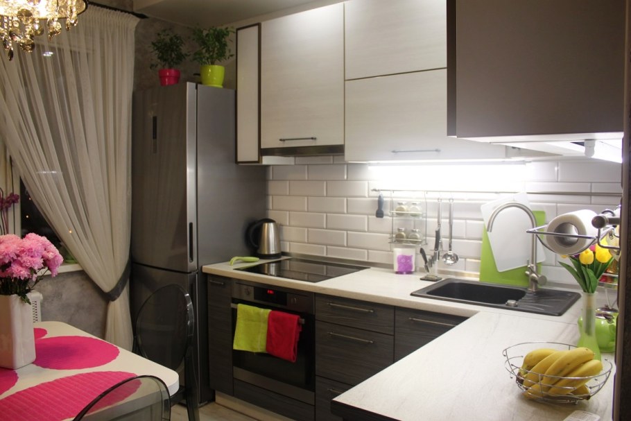 Интерьер кухни 8 кв.м