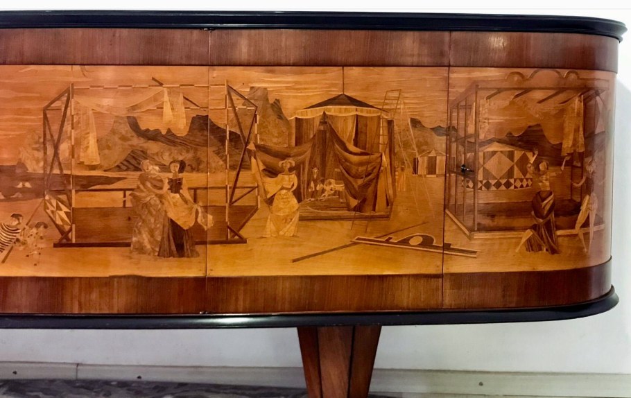 Инкрустация шпоном Маркетри