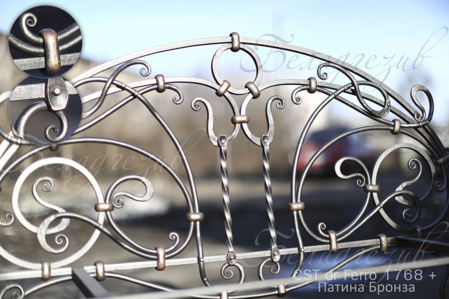 Ковка с серебряной патиной