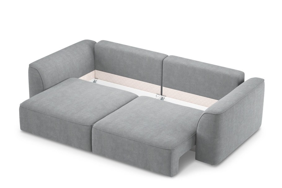 Кресло-кровать Милена серый велюр