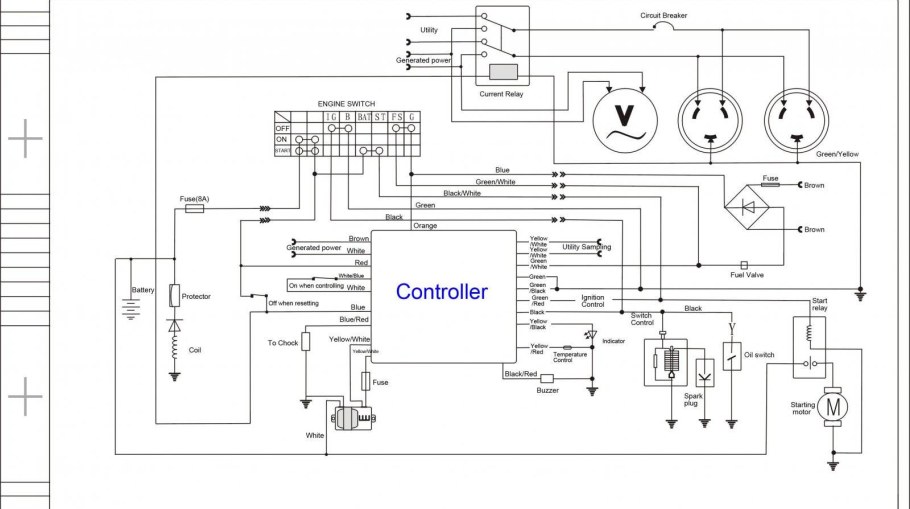 Схема подключения генератора Тойота