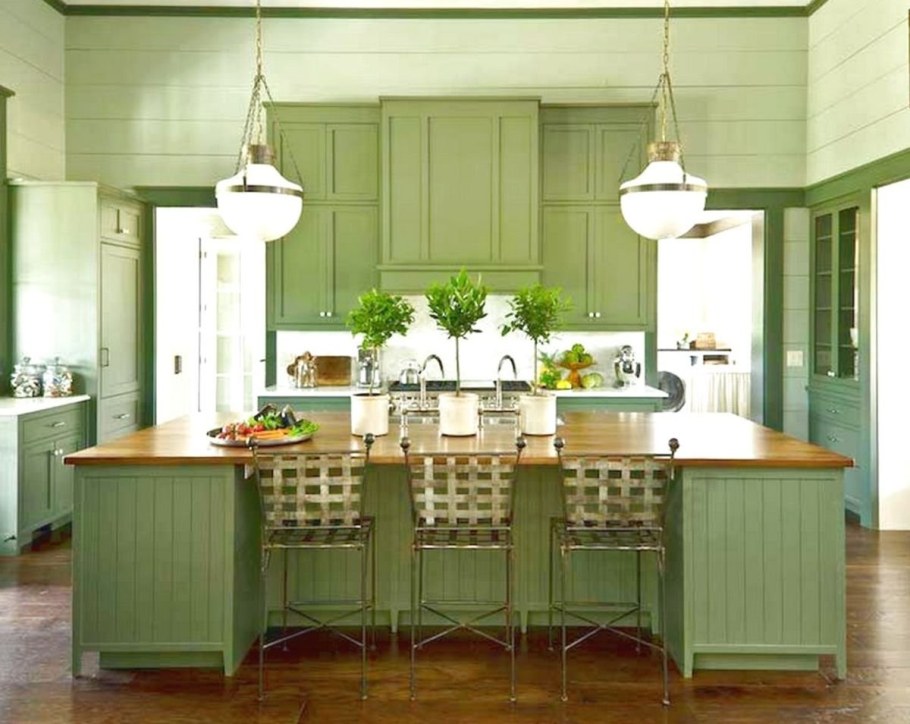 Зеленая кухня икеа
