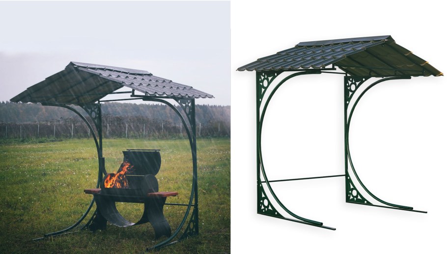 Беседка с тандыром и мангалом