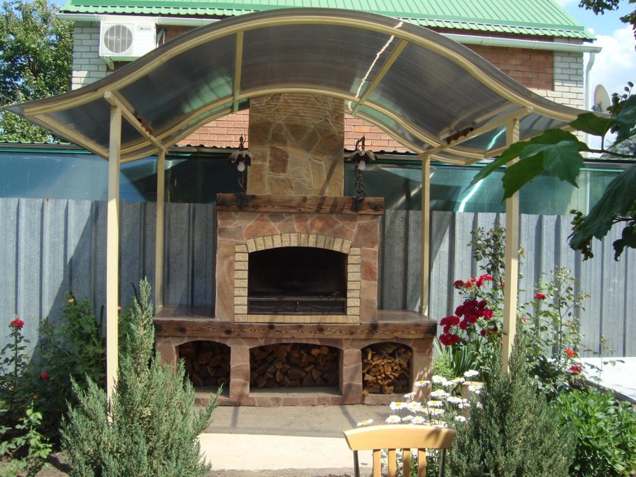 Печь-барбекю"Дачная Кантри"