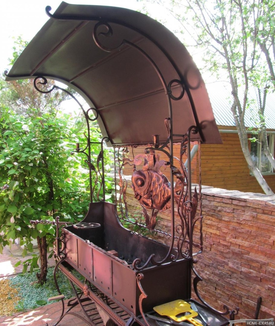 Летний навес с тандыром