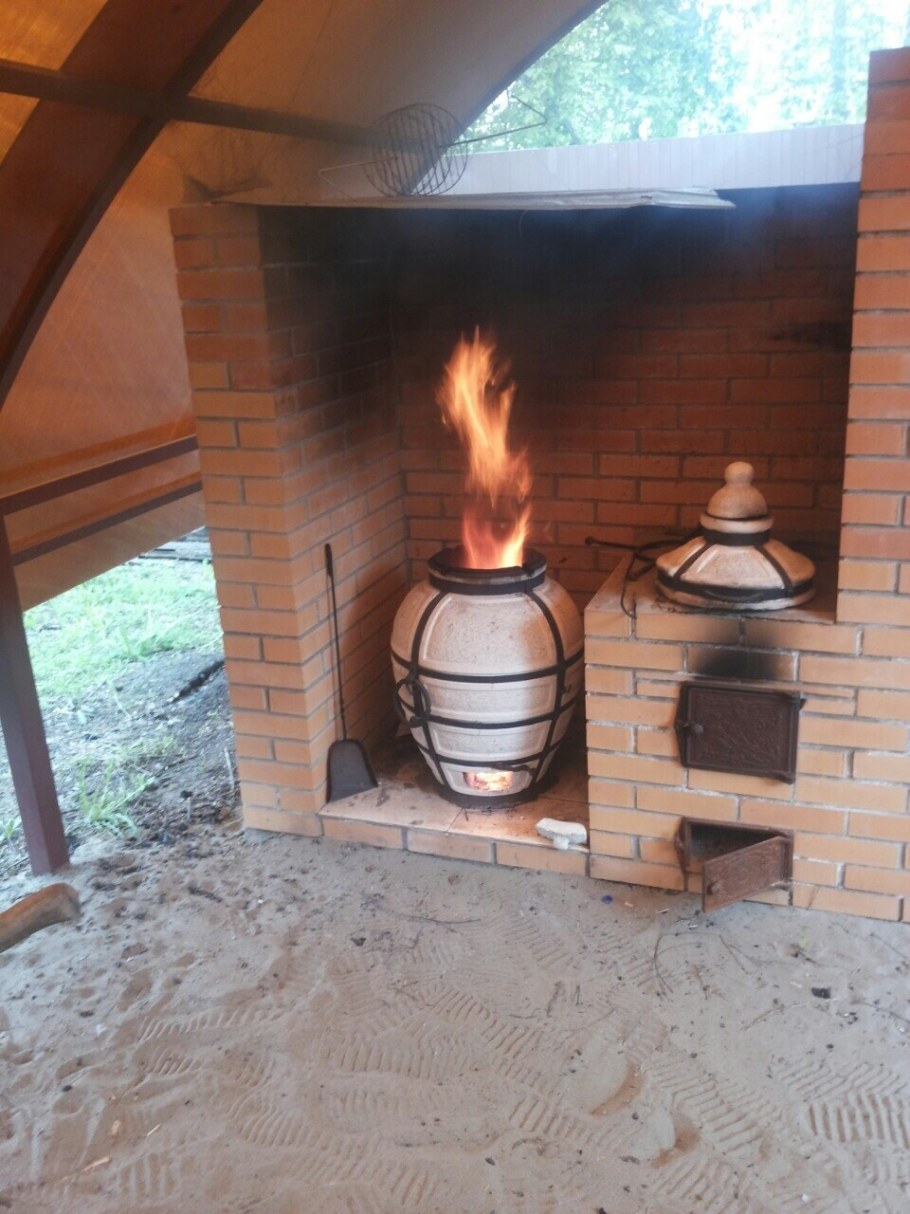Беседка с тандыром
