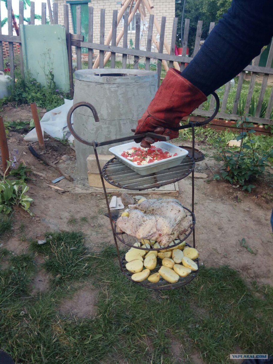 Навес для тандыра на даче