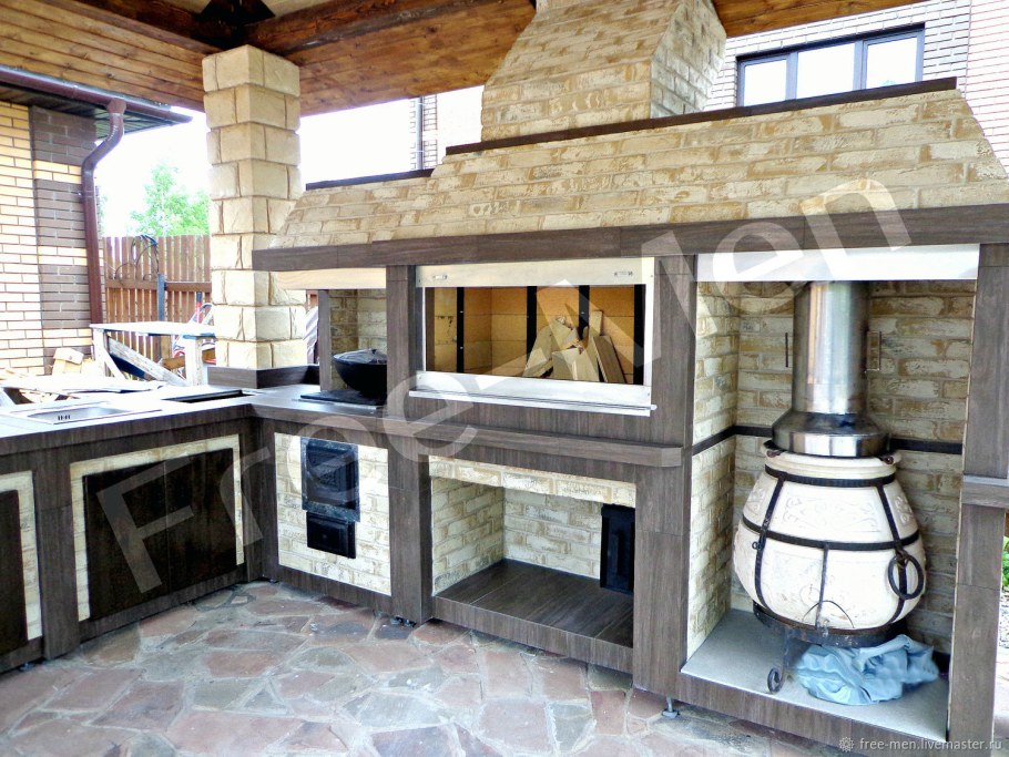 Навес для летней кухни