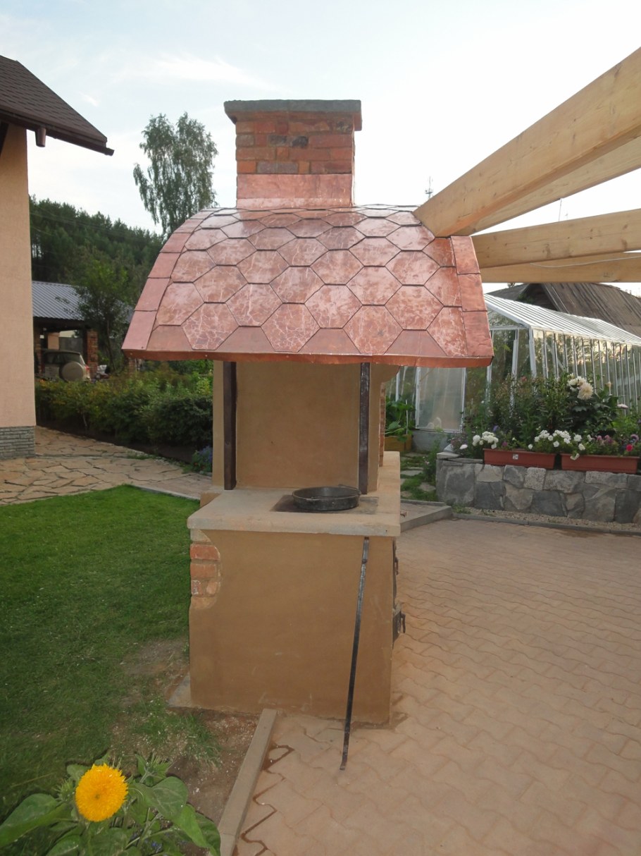 Крыша над барбекю